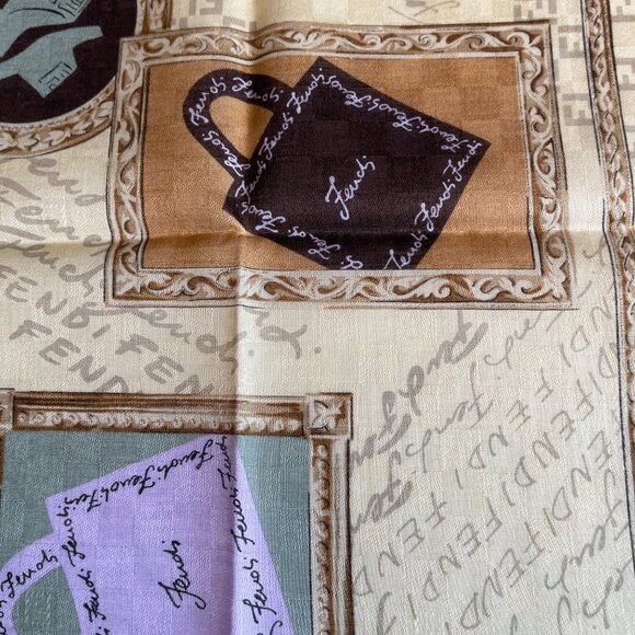 Vintage Fendi Cotton Scarf - Picture 6 of 13
